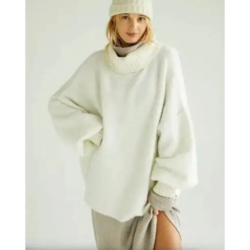 NEW Free People‎ Milo Pullover in White Size XS